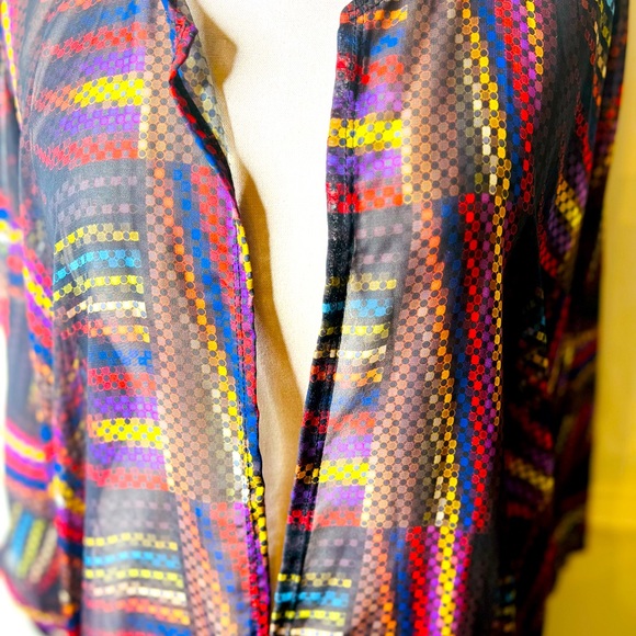 Oversized Kimono Multi-color Print - Picture 6 of 8